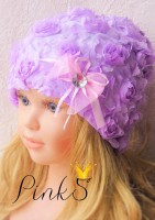čiapočka " LEONTÝNKA " purple